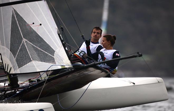 Ben Saxton and Nicola Groves - 2016 Rio Olympics © Richard Langdon/British Sailing Team